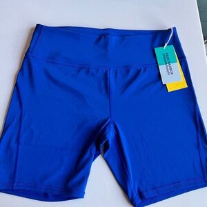 NWT Fair Harbor The Bayview Bike Shorts - Fits Women's Size Large Cobalt Blue
